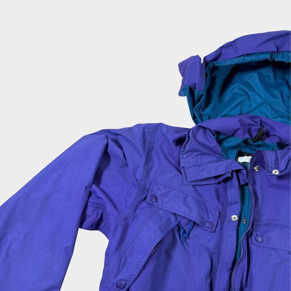 Vintage REI Gore-Tex Mountain Parka Jacket Women’s 12 Purple Teal 90s Gorpcore - Picture 5 of 16